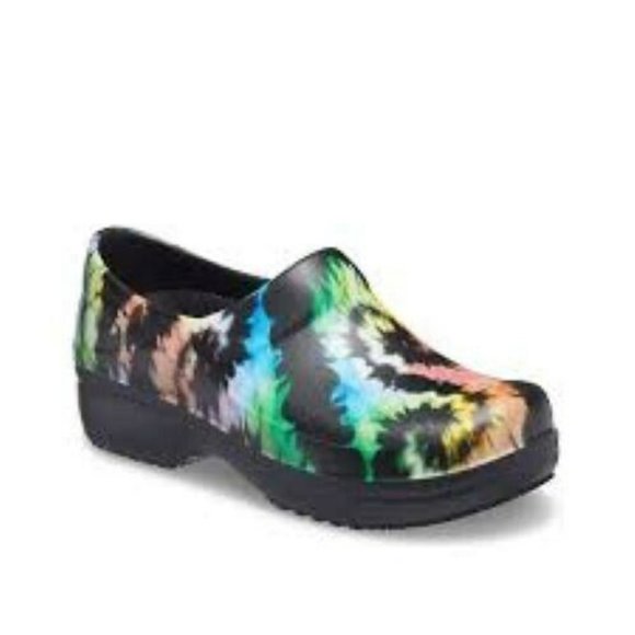 CROCS Shoes Crocs At Work Womens Neria Pro Ii Tie Dye Clogs Shoes